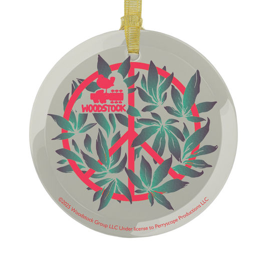 Leaves Glass Ornament