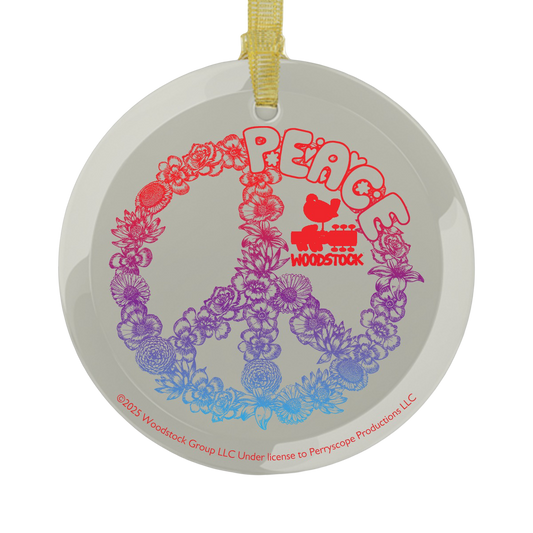 Peace Glass Ornament