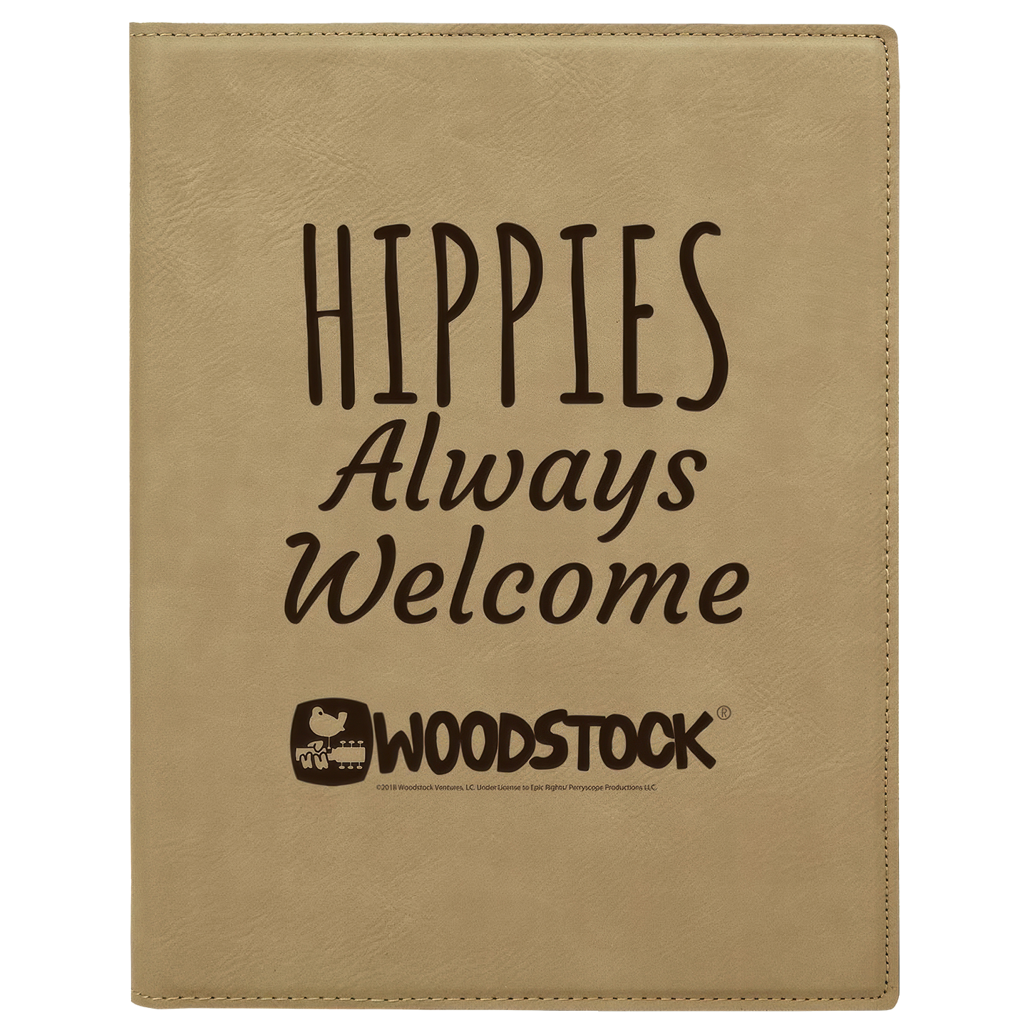Hippies Always Welcome Leather Journal