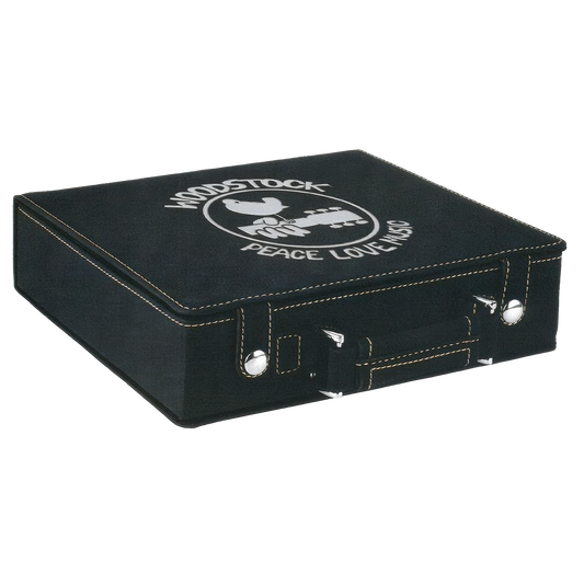 Peace, Love, Music Laser Engraved Poker Set