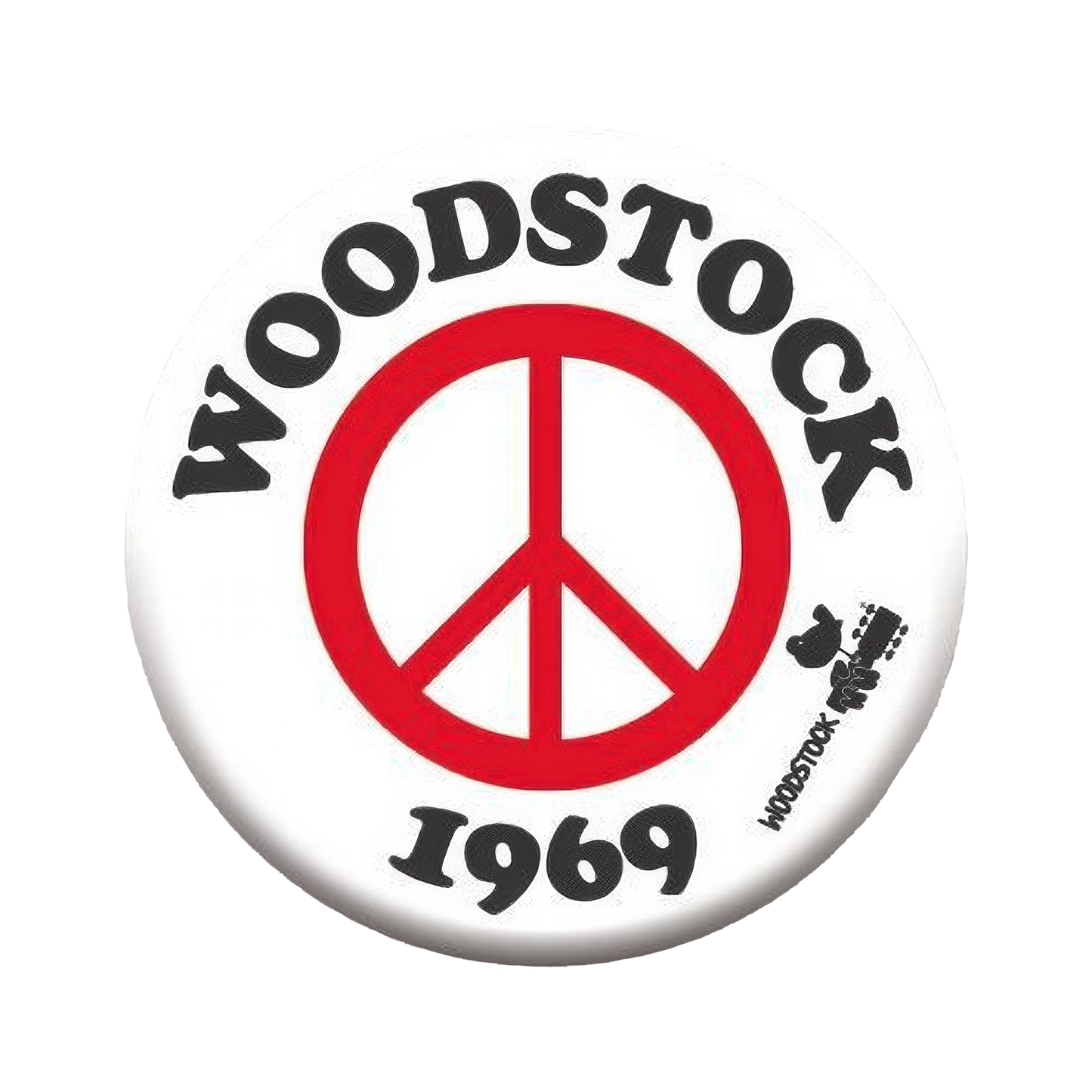 Woodstock Peace 1.25" Rd Button