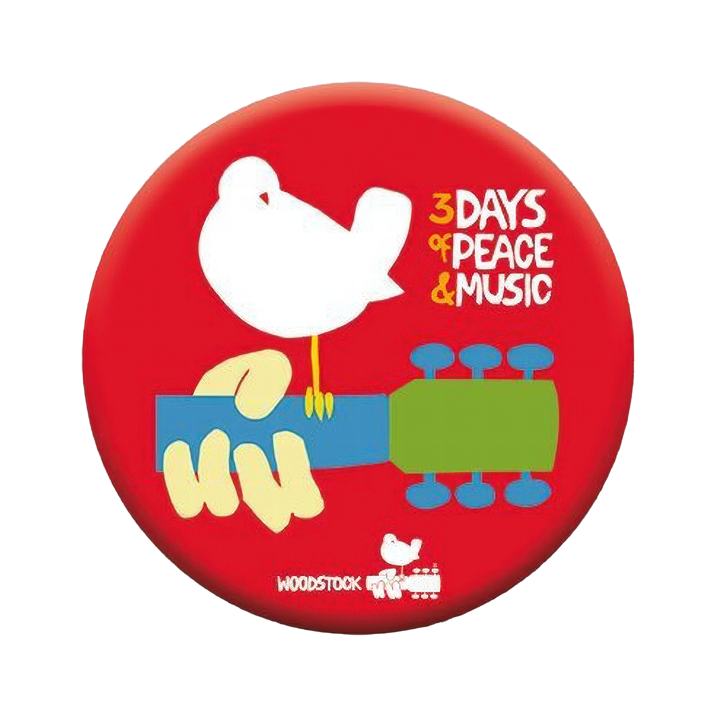 Woodstock Logo 1.25" Rd Button