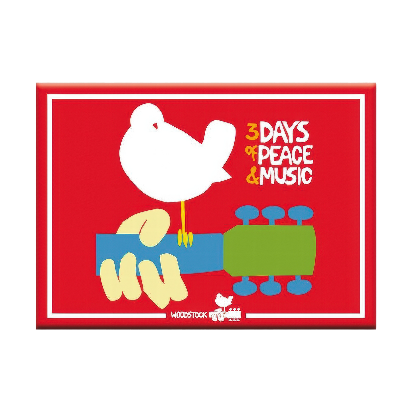 Woodstock Logo 2.5" x 3.5" Flat Magnet