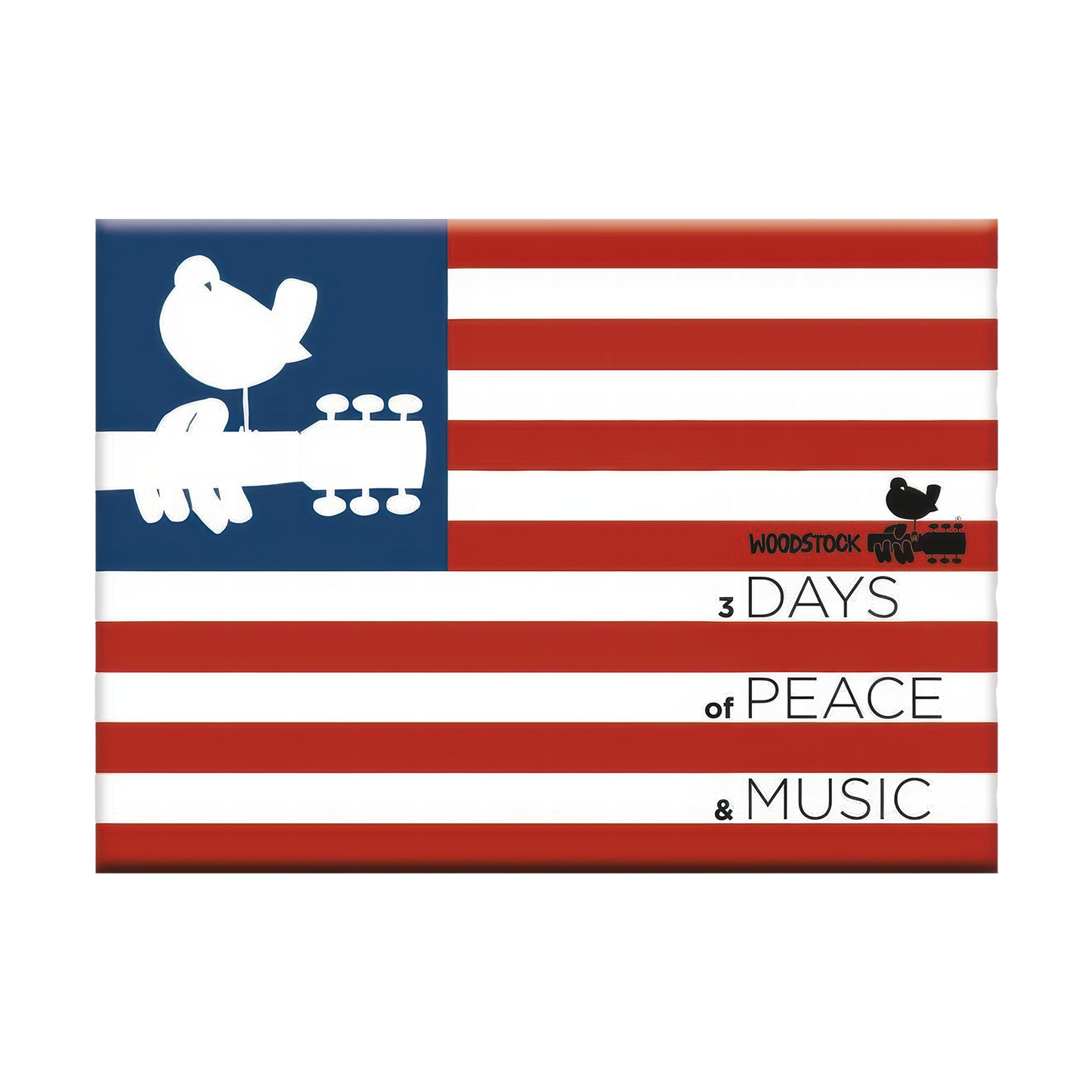 Woodstock Flag 2.5" x 3.5" Flat Magnet