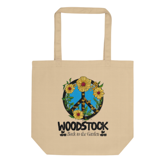 Back to the Garden Peace Sign Tote Bag