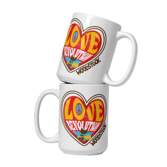 Love Revolution Heart Mug