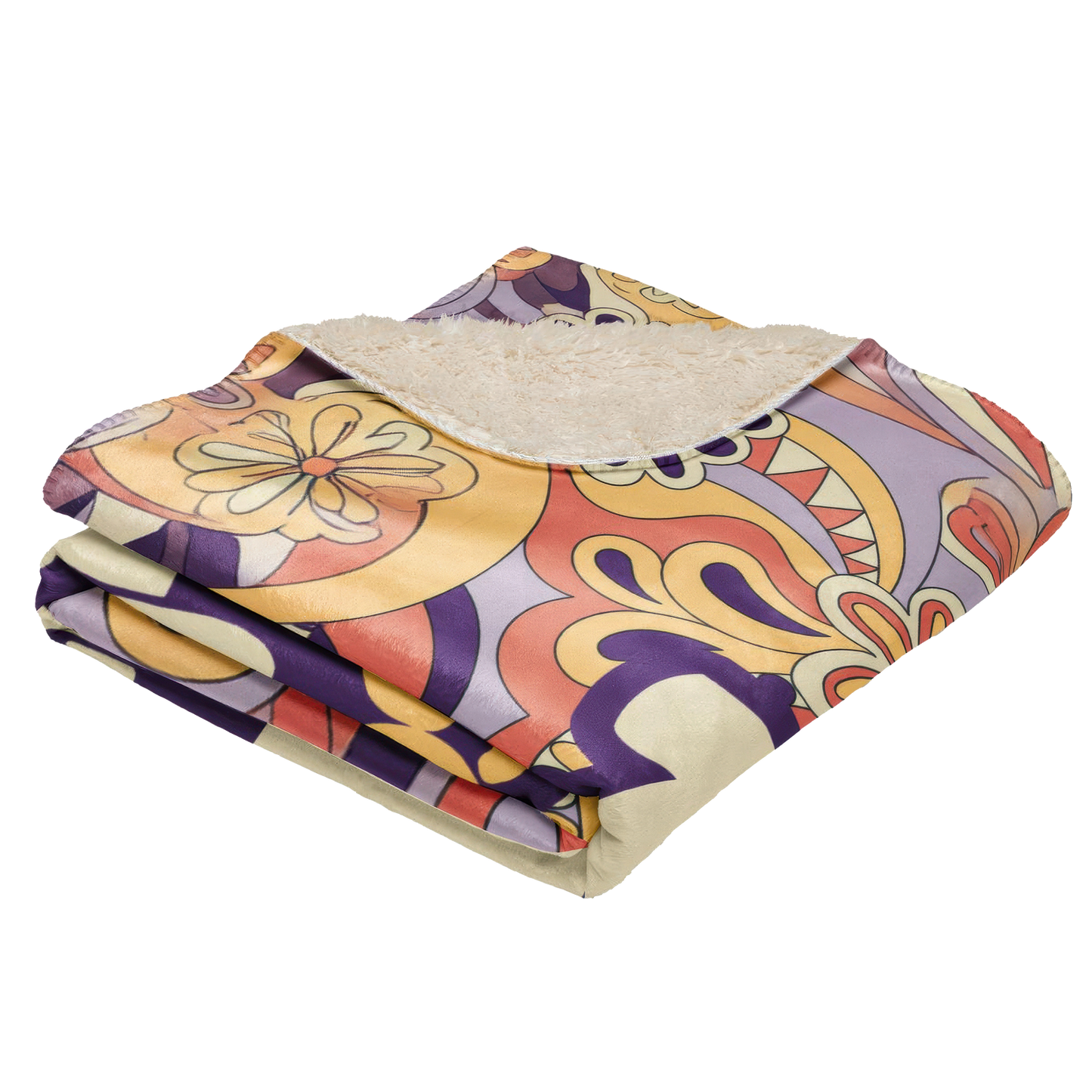 Woodstock Paisley Sherpa Blanket 50" x 60"