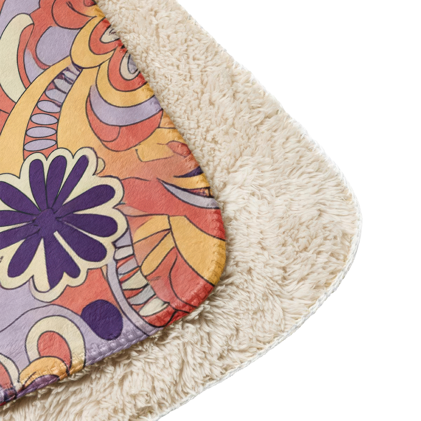 Woodstock Paisley Sherpa Blanket 50" x 60"
