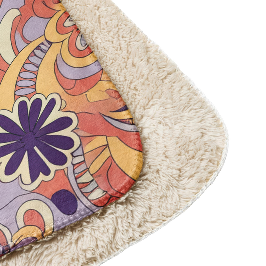 Woodstock Paisley Sherpa Blanket 50" x 60"