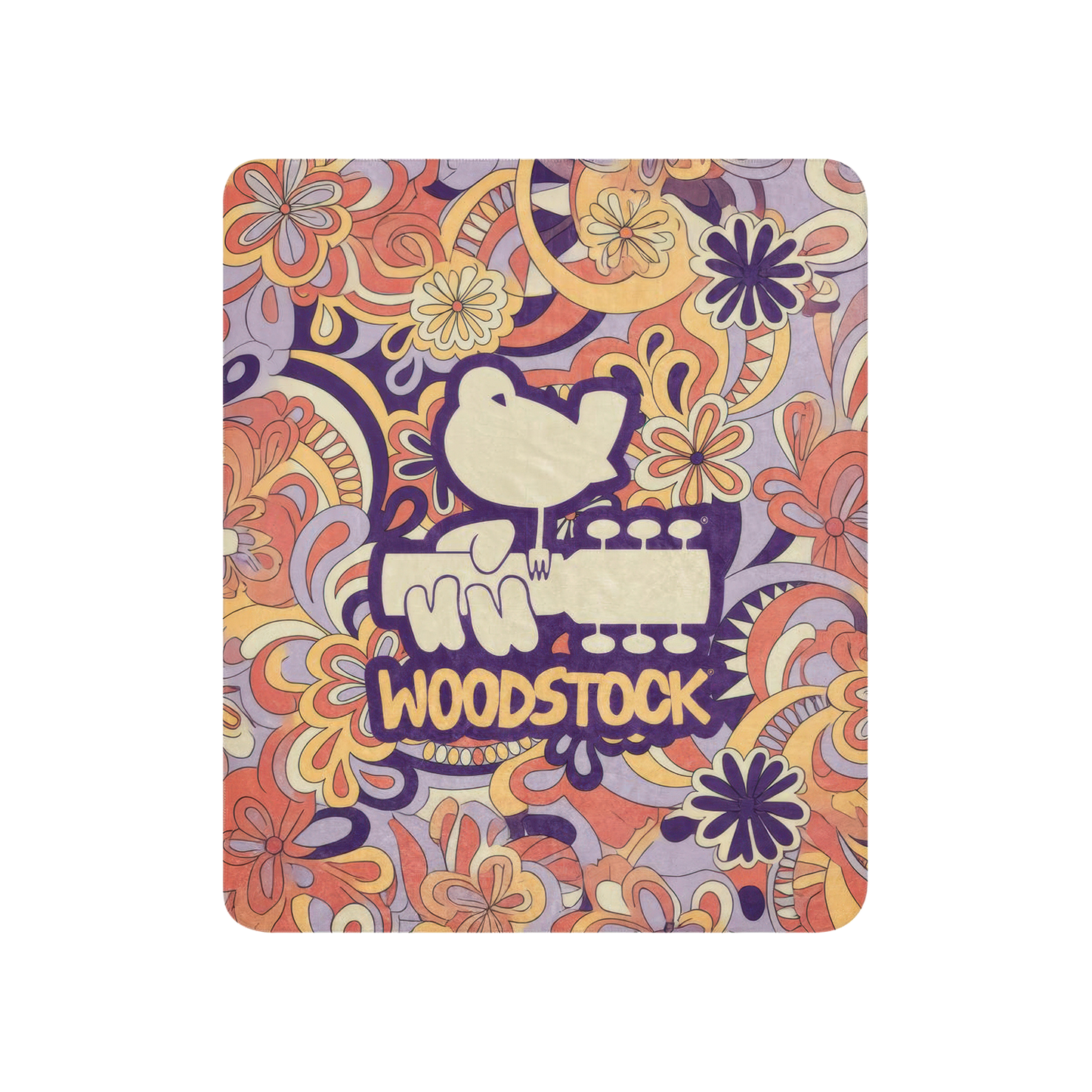 Woodstock Paisley Sherpa Blanket 50" x 60"