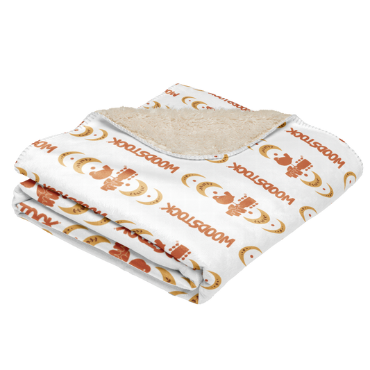 Woodstock Moon Sherpa Blanket