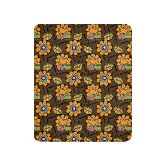 Retro Bloom Sherpa Blanket