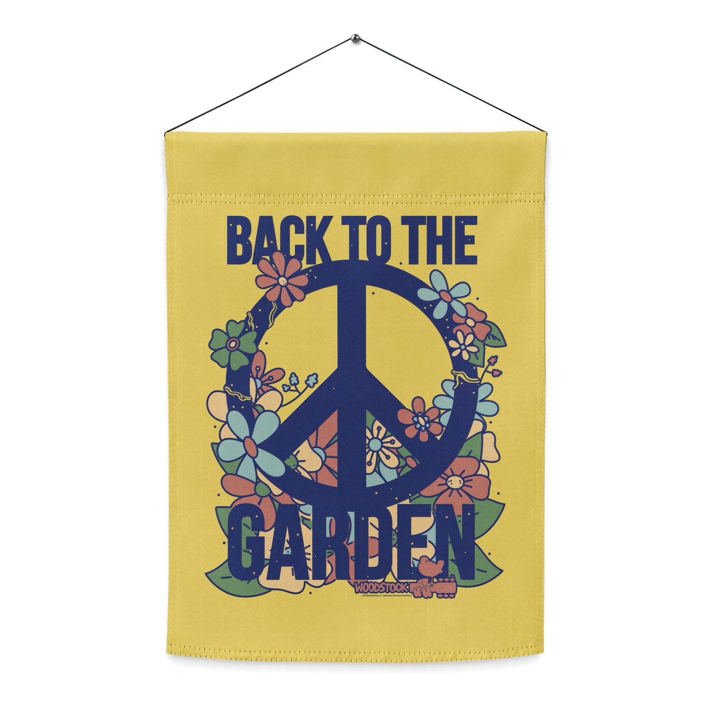 Back to the Garden Floral Garden Flag