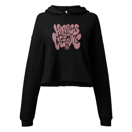 Hippies Welcome Cropped Hoodie