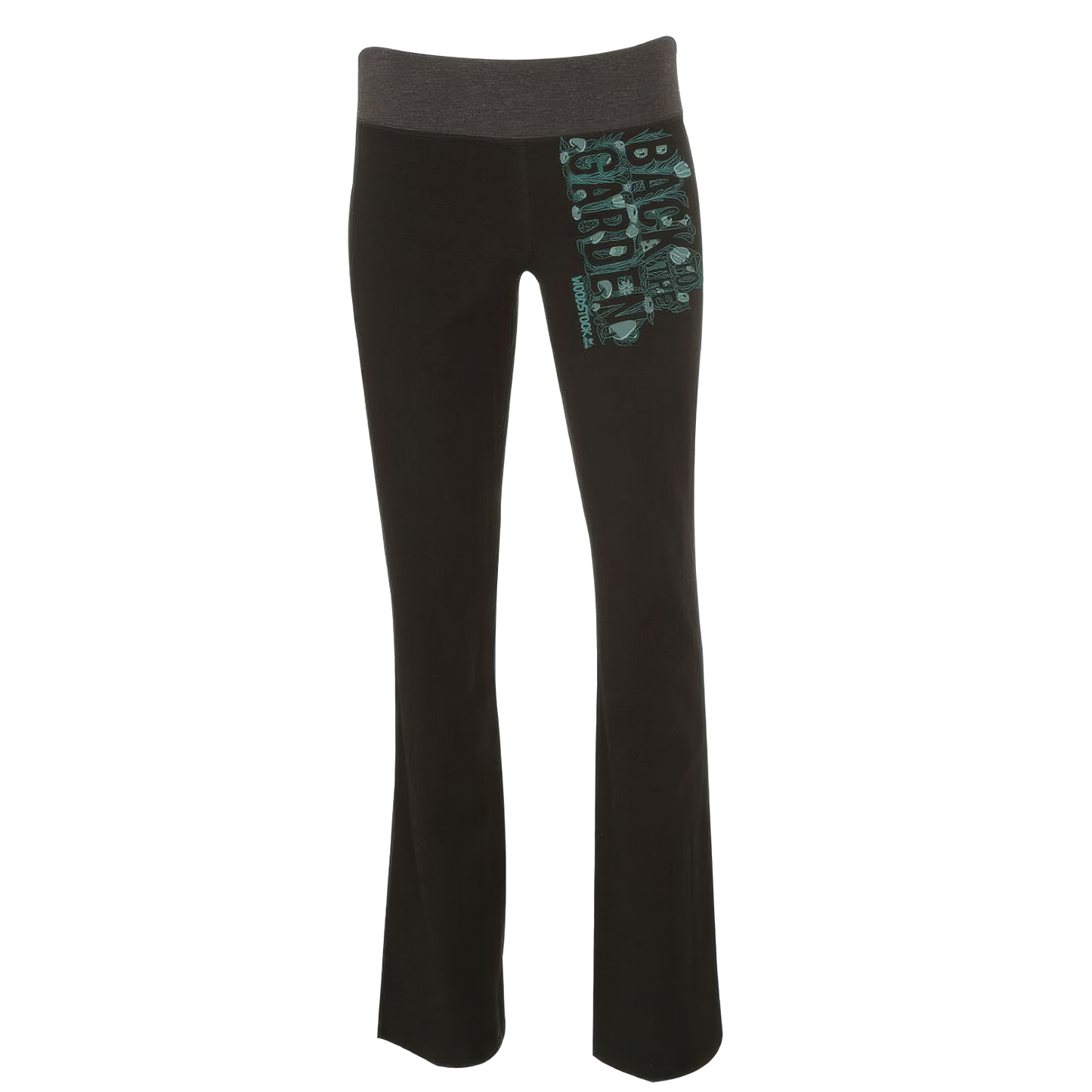 Vertical Green Logo Back To The Garden Yoga Pants