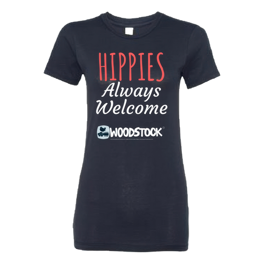 Women's Hippies Always Welcome T-Shirt