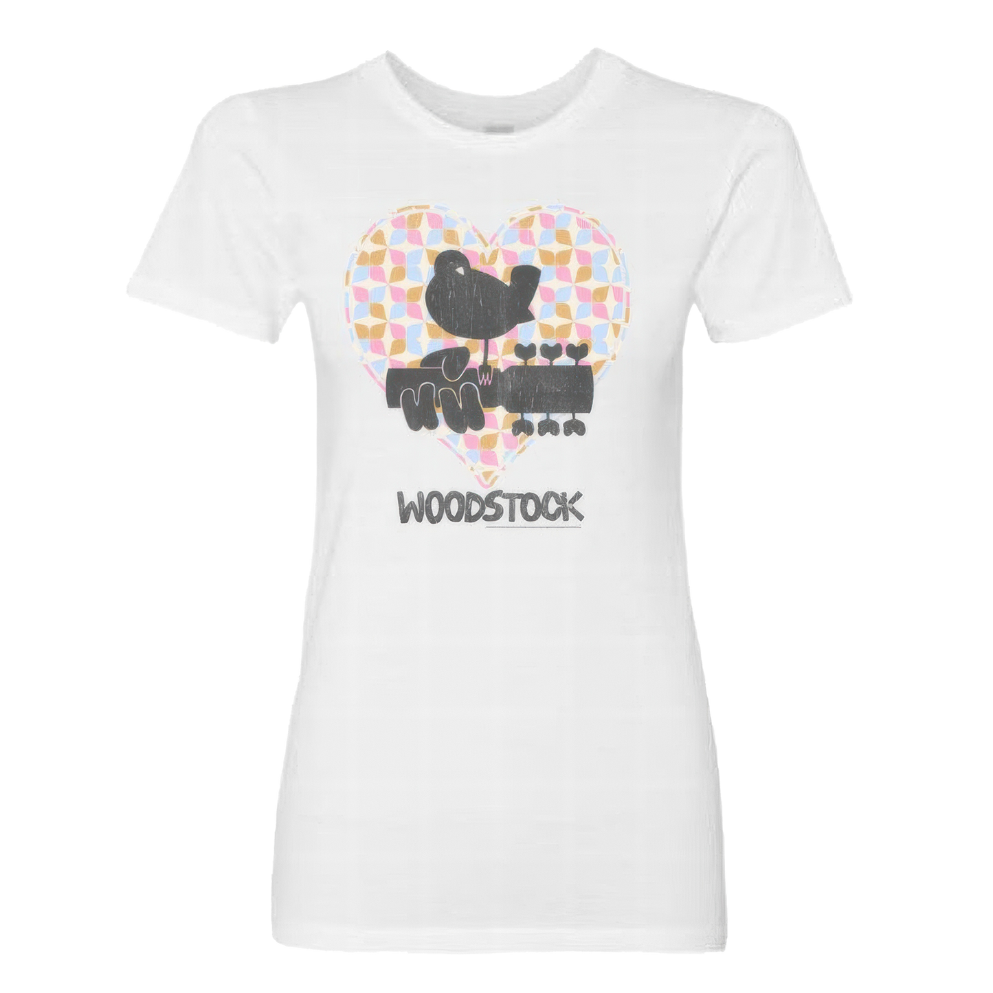 Women's Pastel Paisley Heart T-Shirt
