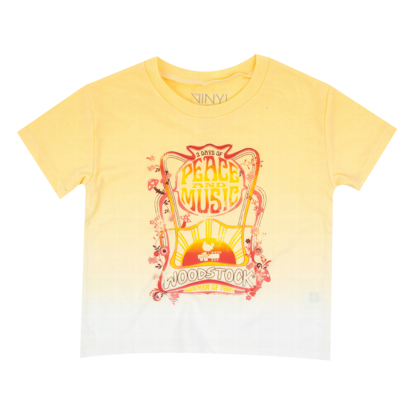 Woodstock Kids Yellow 3 Days of Peace T-shirt