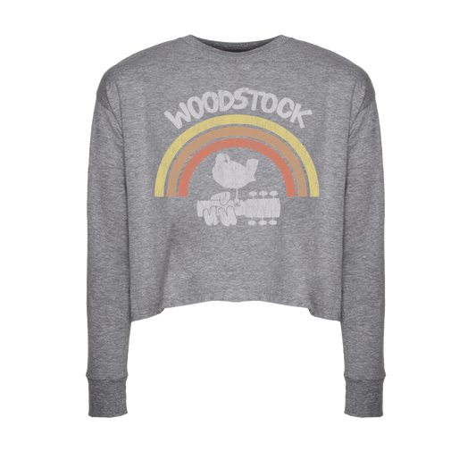 Rainbow Long Sleeve Crop Top