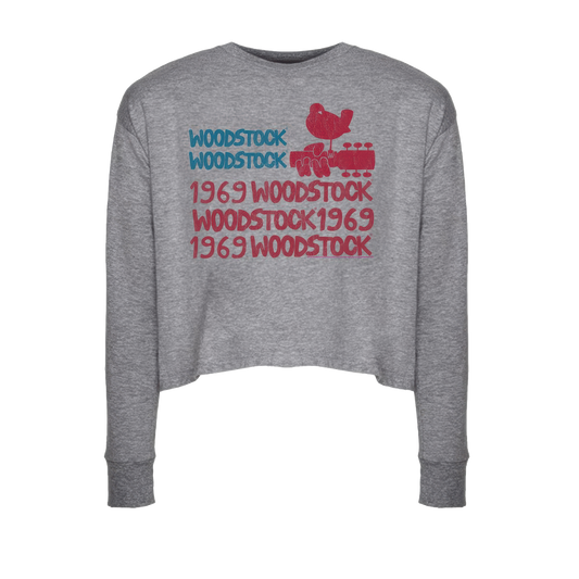 1969 Woodstock Long Sleeve Crop Top