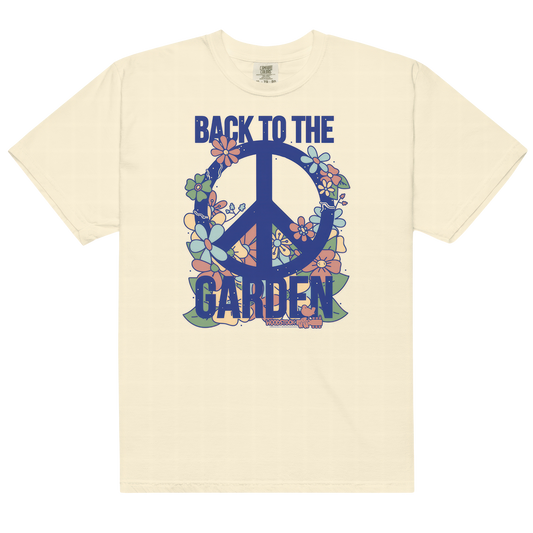 Back to The Garden Floral Peace Sign T-Shirt