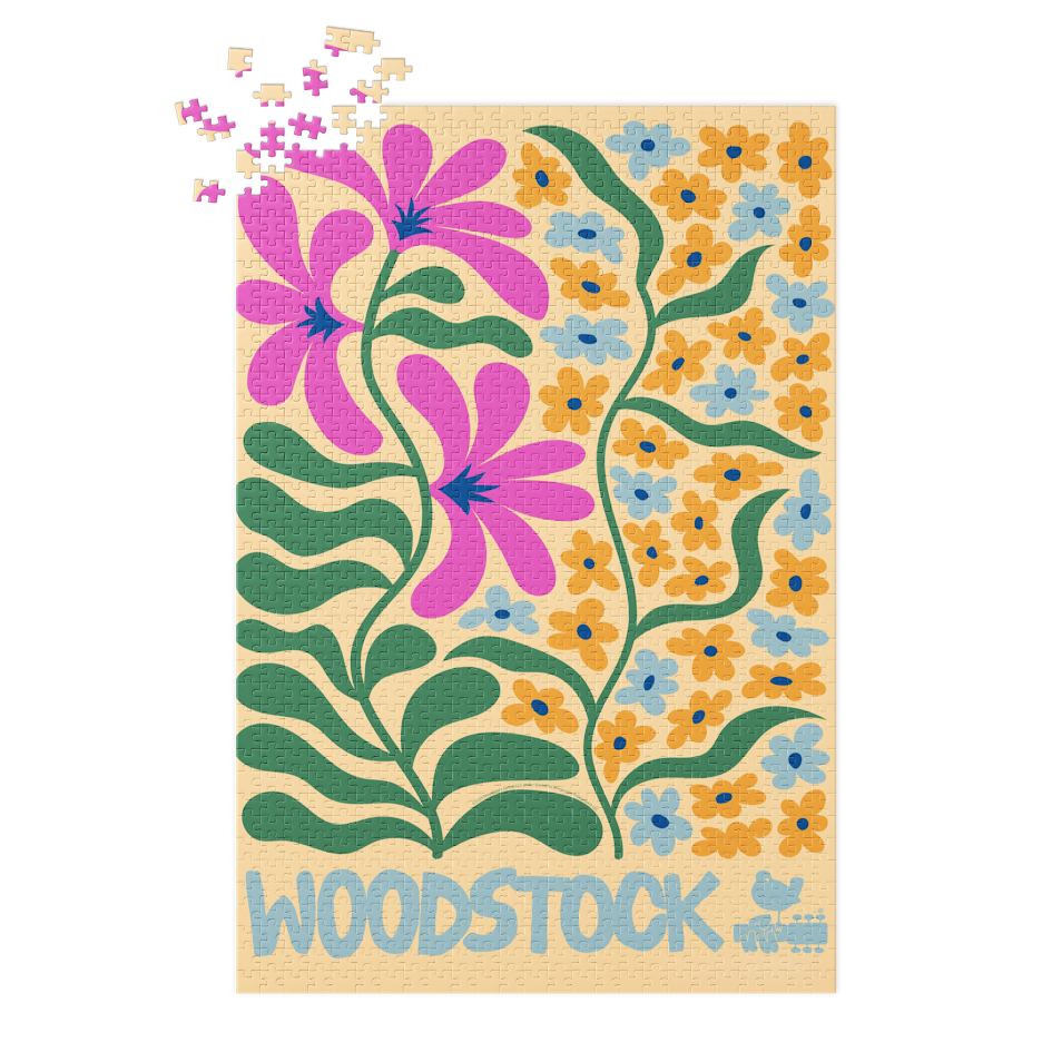 Groovy Floral 1000 pc Jigsaw Puzzle