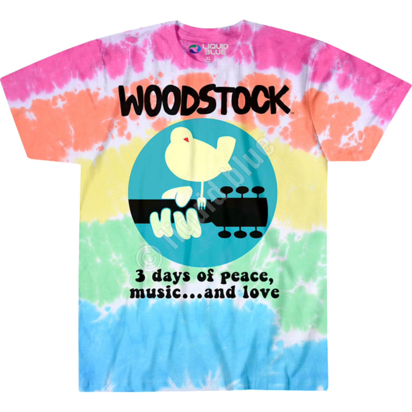 Woodstock Logo Tie-Dye T-Shirt
