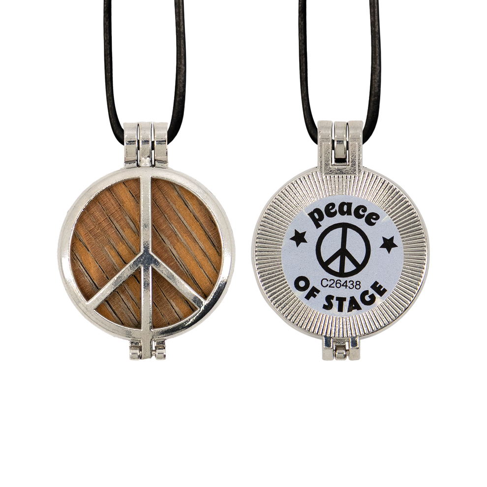 1969 Woodstock Stage Peace Sign Pendant Necklace