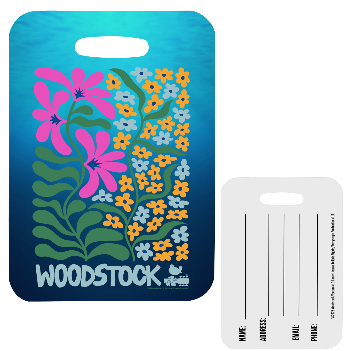 Rain Floral Luggage Tag