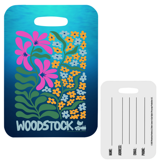Rain Floral Luggage Tag