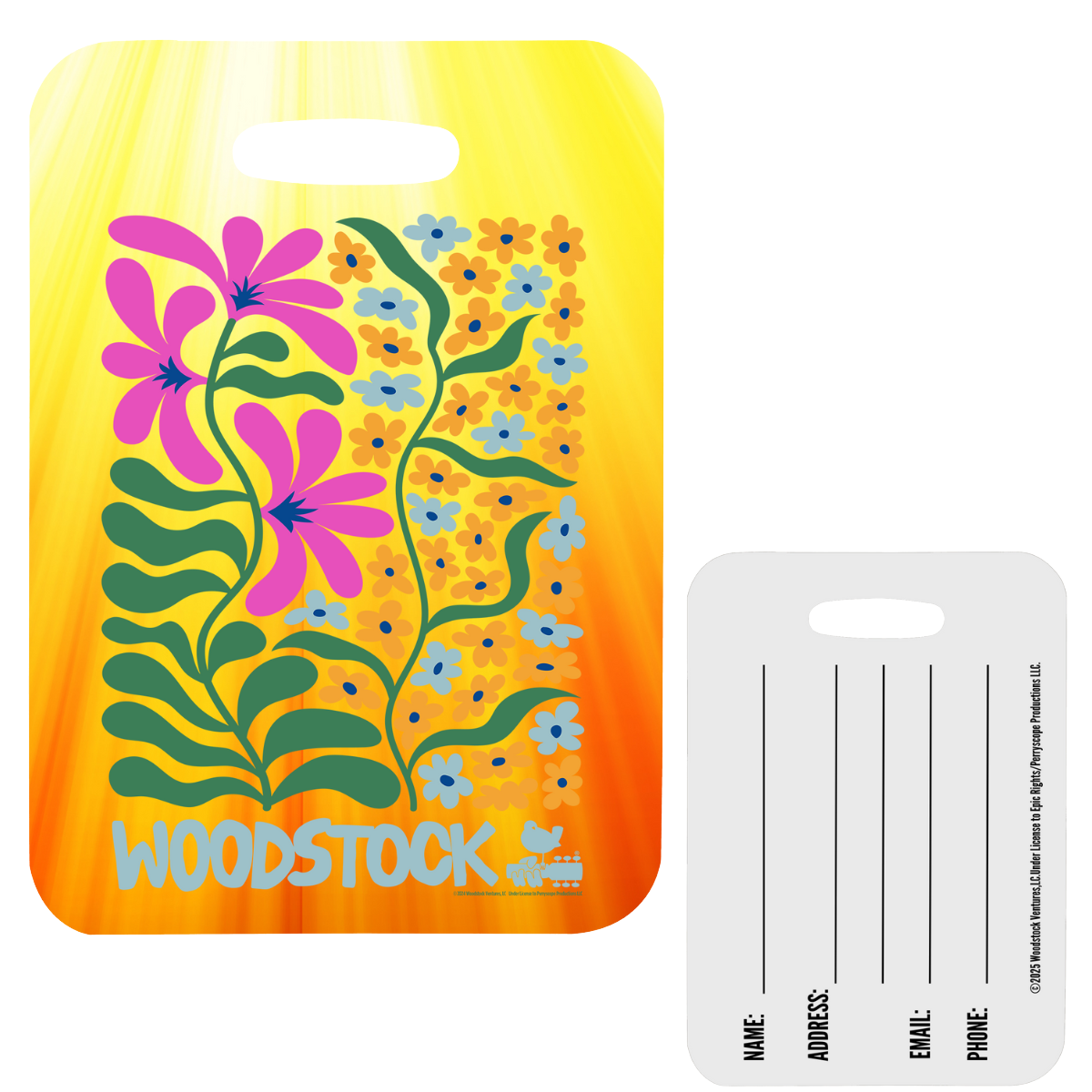 Sunshine Floral Luggage Tag