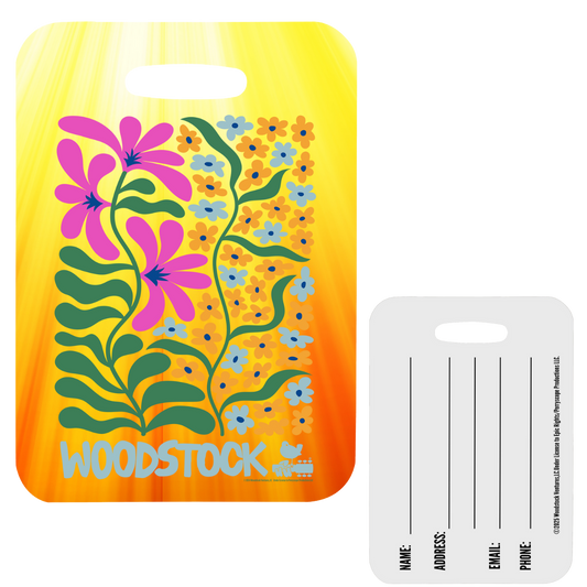 Sunshine Floral Luggage Tag