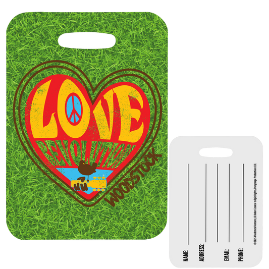 Love Revolution Heart Luggage Tag