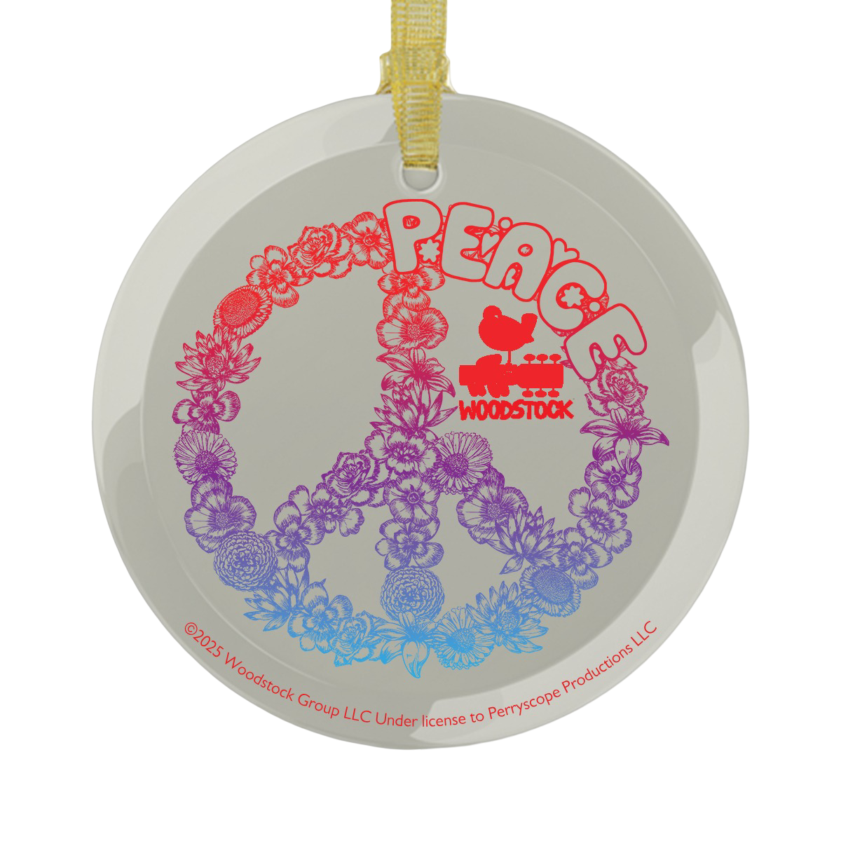 Peace Glass Ornament