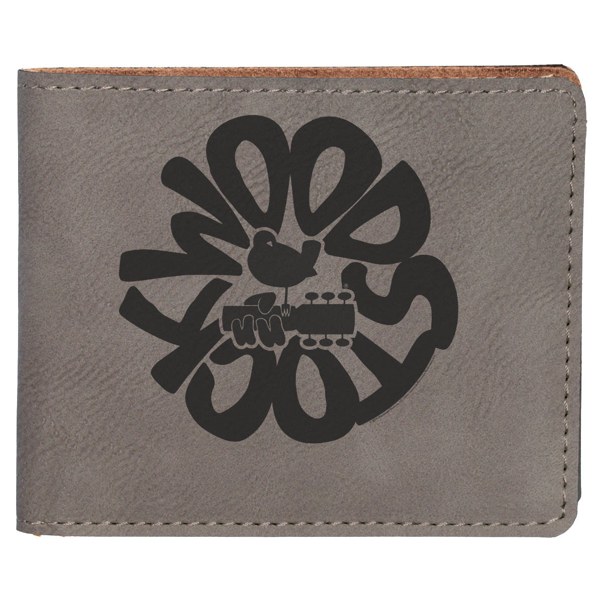 Round Logo Vegan Leather Wallet
