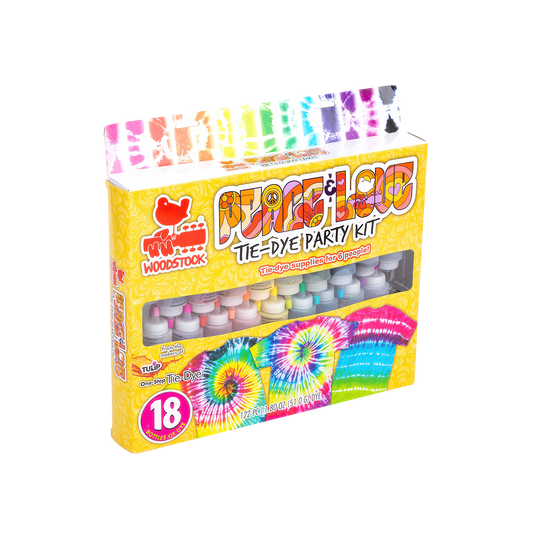 Woodstock Peace & Love Tie Dye Party Kit