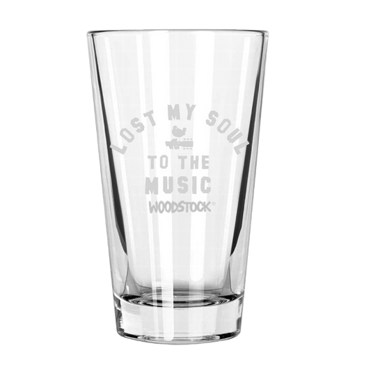 Lost My Soul To The Music Laser Etched Pint Glass