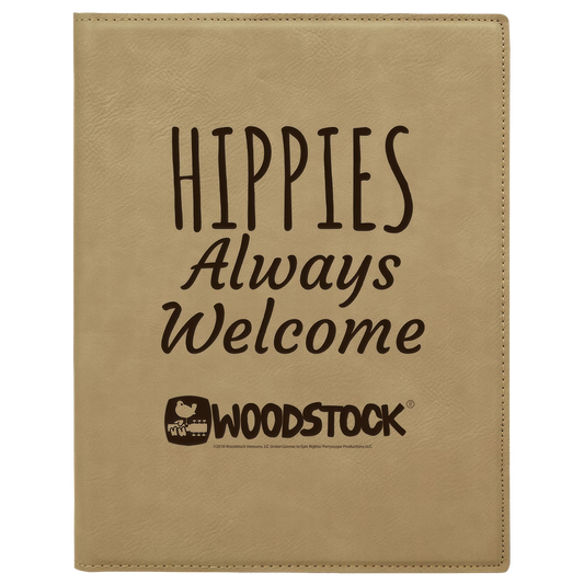 Hippies Always Welcome Leather Journal