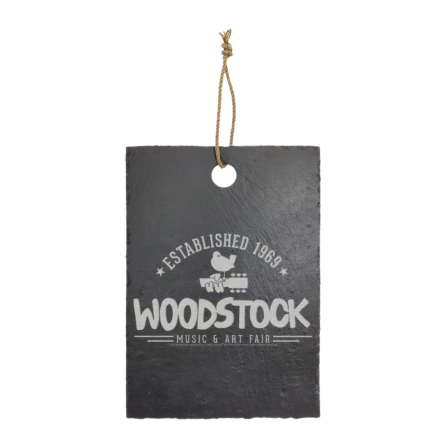 Established 1969 Laser Engraved Rectangular Slate Cutting Board