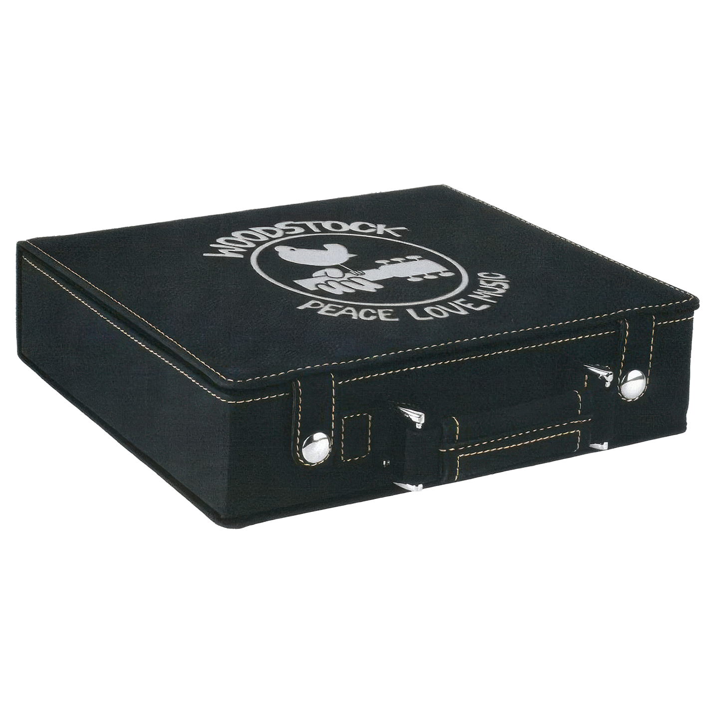Peace, Love, Music Laser Engraved Poker Set