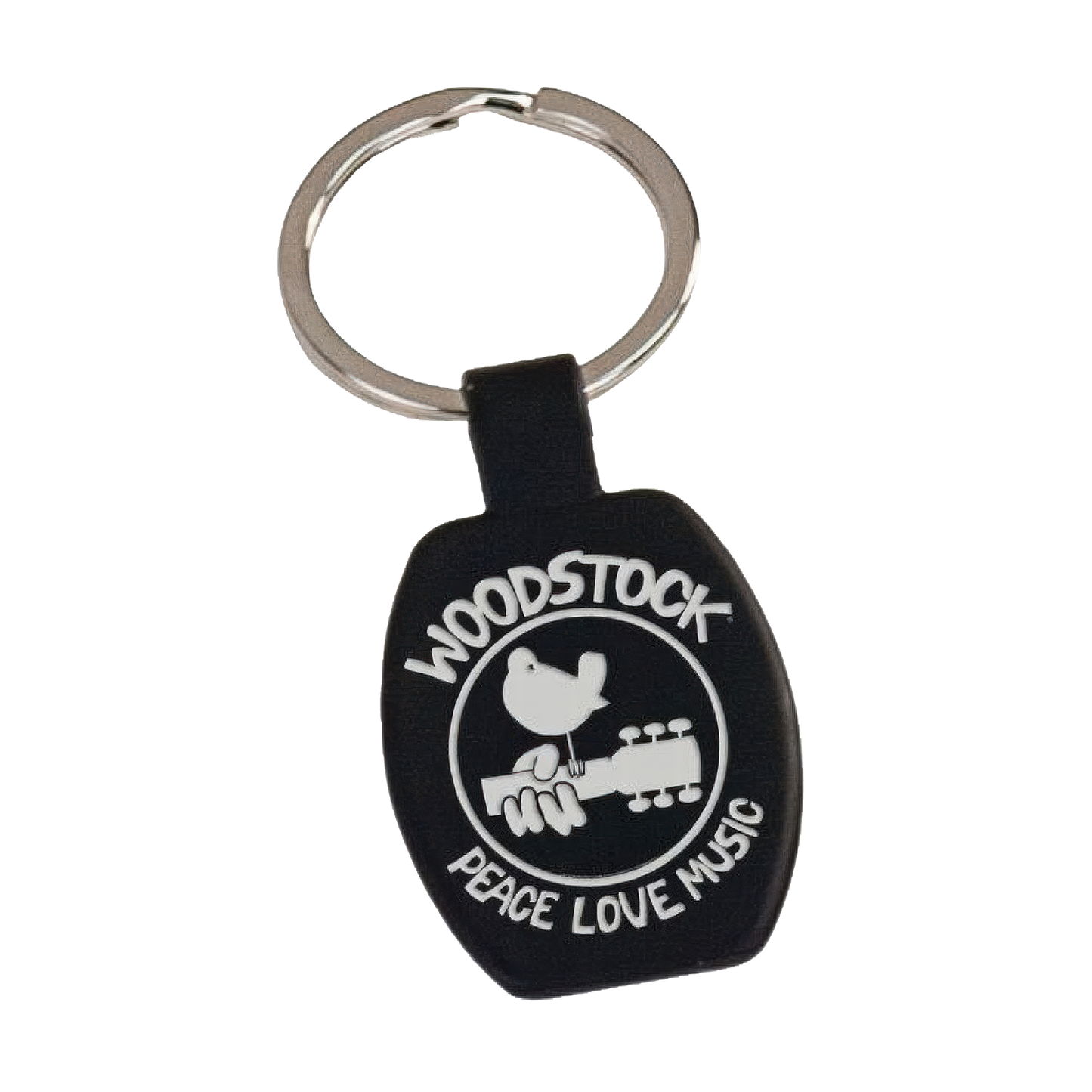 Peace Love Music Logo Engraved Keychain