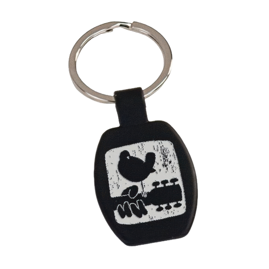 Textured Logo Engraved Keychain