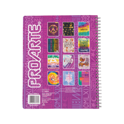 Woodstock Floral Peace Sign Notebook