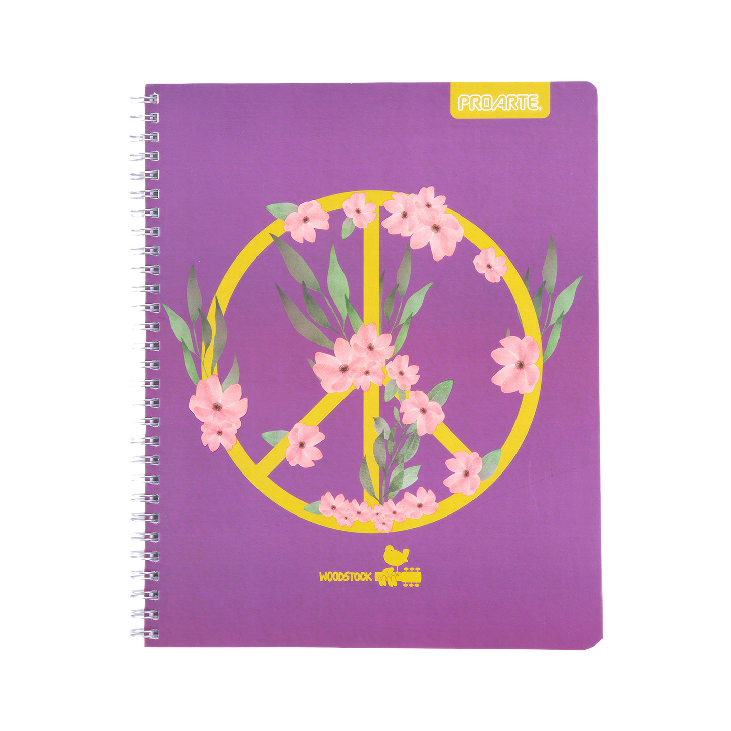 Woodstock Floral Peace Sign Notebook