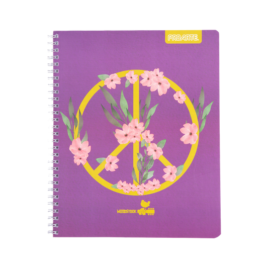 Woodstock Floral Peace Sign Notebook