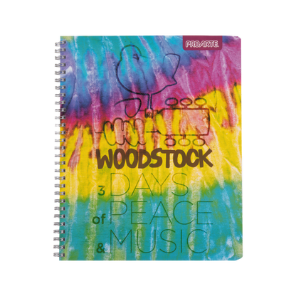 Woodstock Faded Tie Dye Notebook