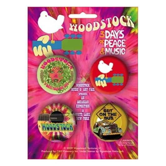 Woodstock 4 Pack 1.25" Button Set
