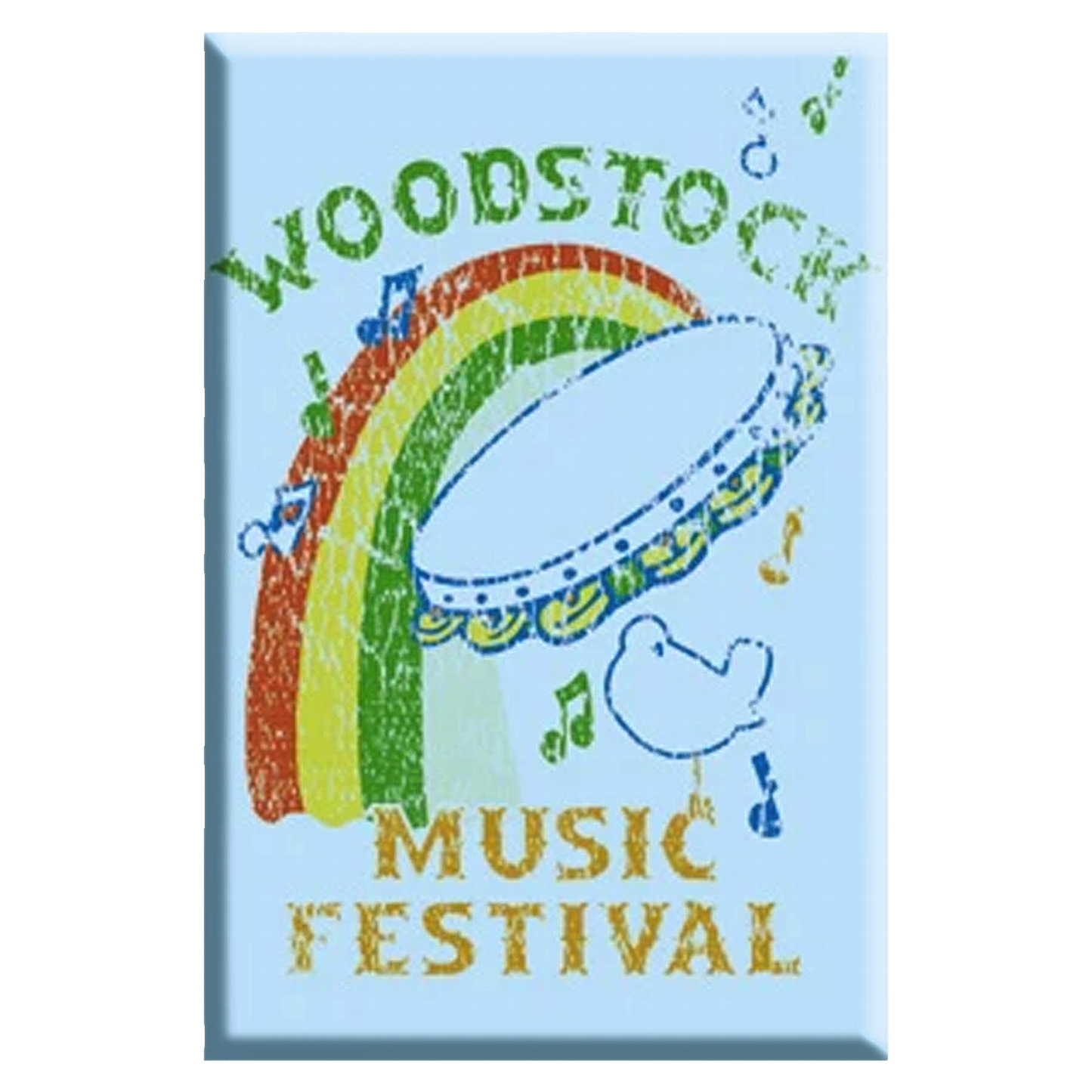Woodstock Tambourine 2.5"x3.5" Magnet