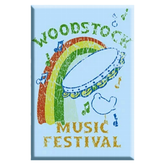 Woodstock Tambourine 2.5"x3.5" Magnet