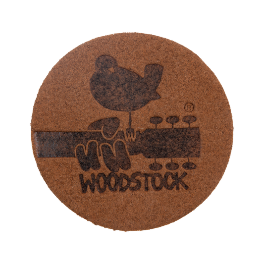 Woodstock Bird Guitar Logo Brown Mini Patch